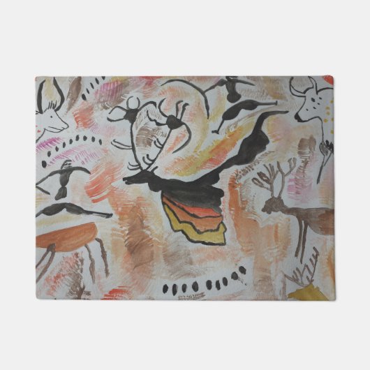 Cave Art Abstract Deurmat (Voorkant)