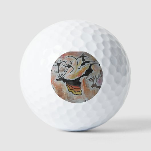 Cave Art Abstract Golfballen (Voorkant)