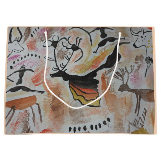 Cave Art Abstract Groot Cadeauzakje (Voorkant)