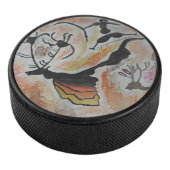 Cave Art Abstract Hockey Puck (3/4)