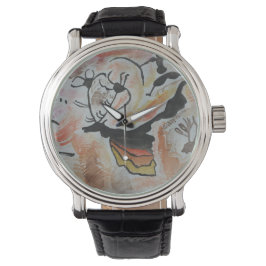 Cave Art Abstract Horloge