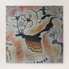 Cave Art Abstract Jigzaag Puzzle Legpuzzel