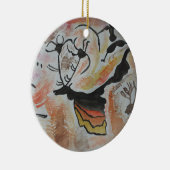 Cave Art Abstract Keramisch Ornament (Rechts)