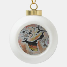 Cave Art Abstract Keramische Bal Ornament