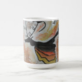 Cave Art Abstract Koffiemok (Center)