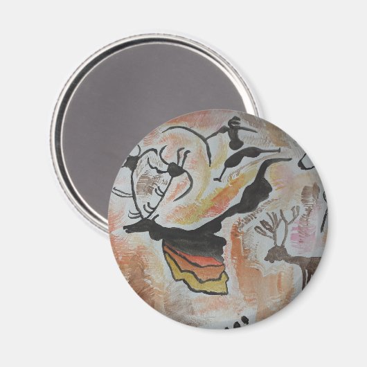 Cave Art Abstract Magnet (Voorkant / Achterkant)