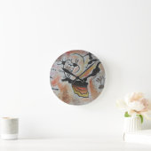 Cave Art Abstract Ronde Klok (Huis)