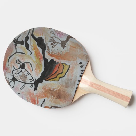 Cave Art Abstract Tafeltennisbatje (Zijkant)