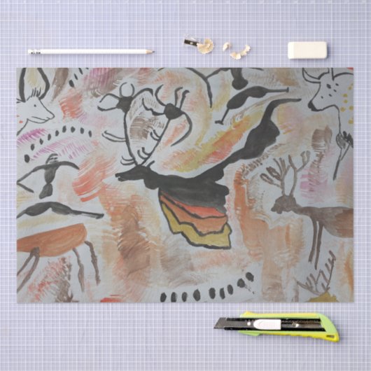 Cave Art Abstract Tissuepapier (Craft)