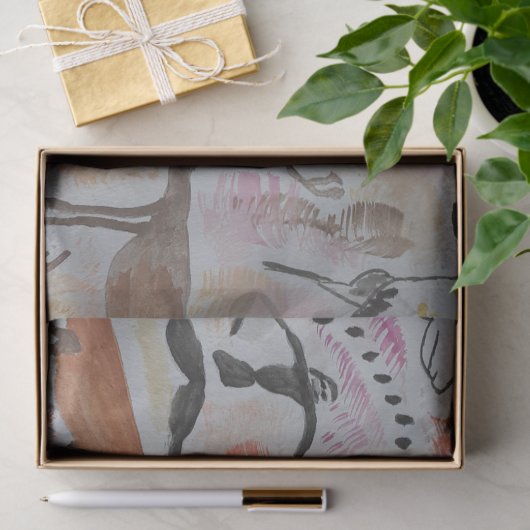 Cave Art Abstract Tissuepapier (Geschenk)