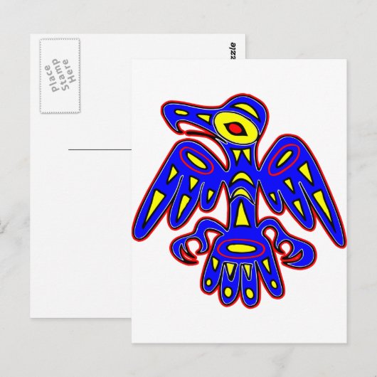 Cave Art, Ancient Bird Tekening Briefkaart (Voorkant / Achterkant)