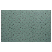 Cave Art Cats on Dark Gray Turquoise Stof (Fat Quarter)