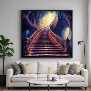 Cave Ascension - Mystieke schilderachtige kunststi Poster
