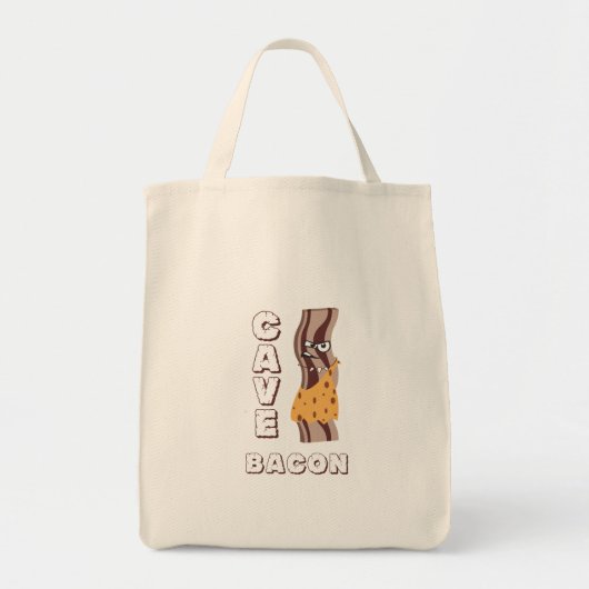 Cave Bacon Tote Bag (Voorkant)