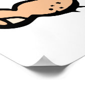 Cave Boy met buis en Pijl Poster (Hoek)