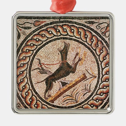 Cave Canem 2e-3e eeuw Metalen Ornament (Voorkant)