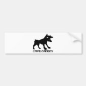 CAVE CANEM - BEWARE OF DOG Latijn Bumpersticker (Voorkant)