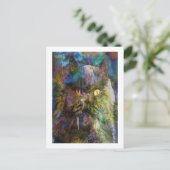 Cave Cat Briefkaart (Staand voorkant)