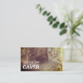 Cave, Cave Explorer, Sportsperson, Sportcoach Visitekaartje (Staand voorkant)