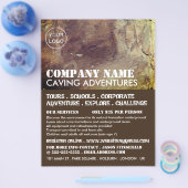 Cave, Caving Adventure Adverteren Flyer (Enkel)