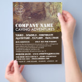 Cave, Caving Adventure Adverteren Flyer (Hand)