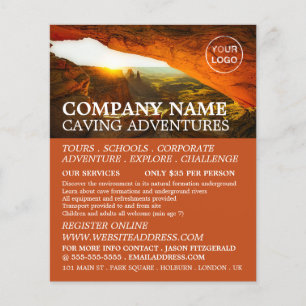 Cave, Caving Adventure Adverteren Flyer