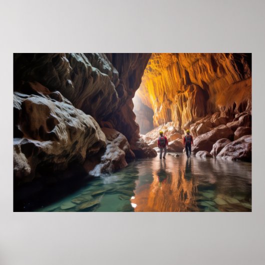 Cave Challenge Buitenavontuur Ontdek de natuur Poster (Voorkant)