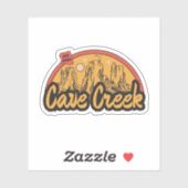 Cave Creek, Arizona Sticker (Vel)