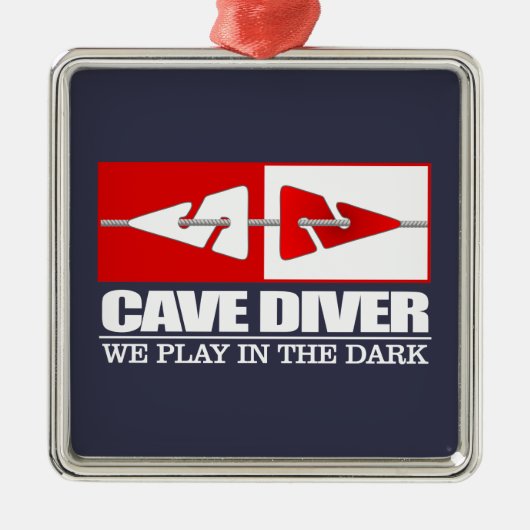 Cave Diver (LM) Metalen Ornament (Voorkant)