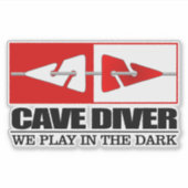 Cave Diver (LM) Sticker (Voorkant)