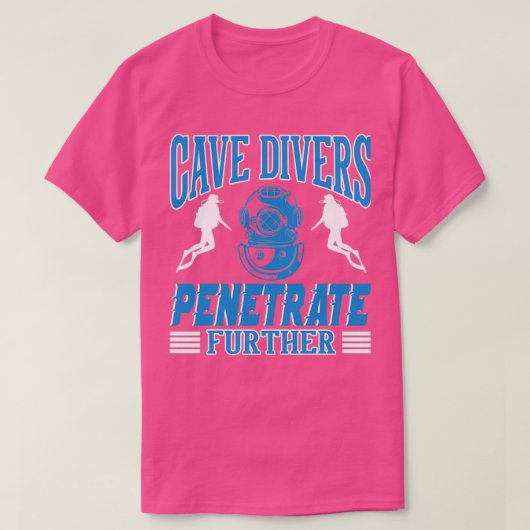 Cave Divers Penetrate Verder T-shirt (Design voorkant)