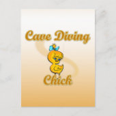 Cave Diving Chick Briefkaart (Voorkant)