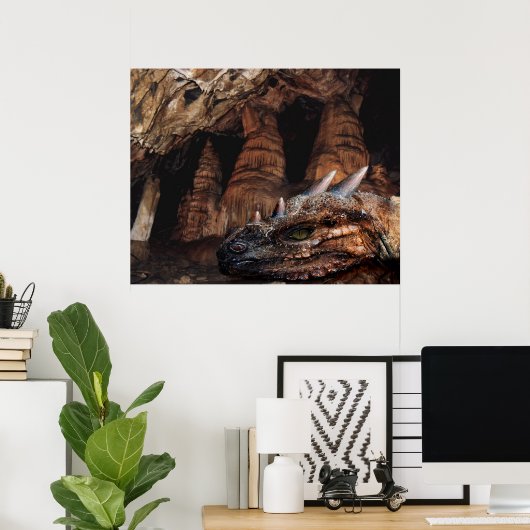 Cave Dragon Poster (Thuiskantoor)