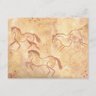 Cave Drawing Schilderen van paarden Briefkaart
