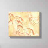 Cave Drawing Schilderen van paarden Canvas Afdruk (Voorkant)