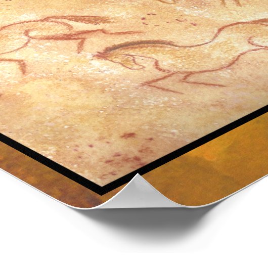 Cave Drawing Schilderen van paarden Poster (Hoek)
