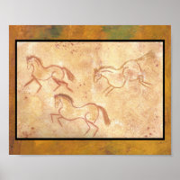 Cave Drawing Schilderen van paarden