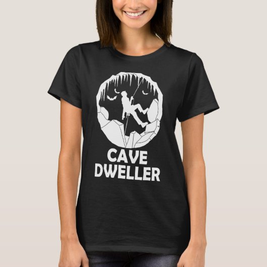 Cave Dweller Cave Speleology Spelunkin T-shirt (Voorkant)