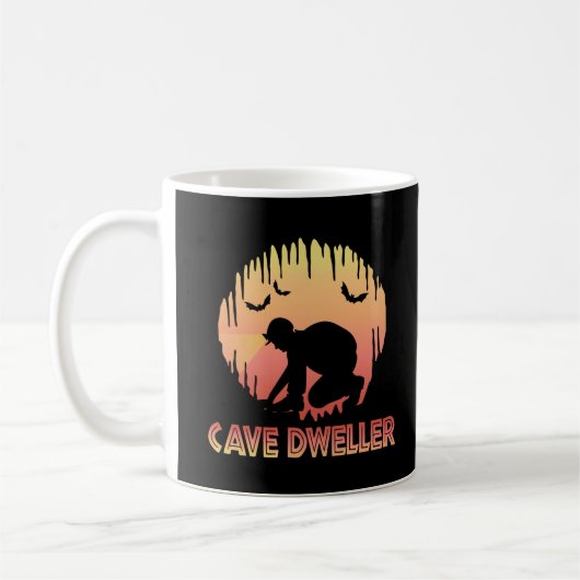 Cave Dweller - Caver Spelunking Speleology Koffiemok (Links)