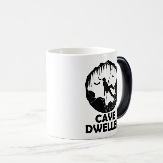 Cave Dweller - Caver Spelunking Speleology Magische Mok (Voorkant rechts)