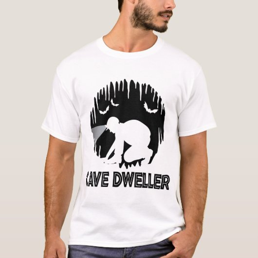 Cave Dweller - Caver Spelunking Speleology T-shirt (Voorkant)