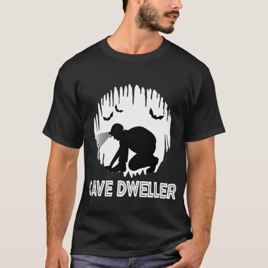 Cave Dweller - Caver Spelunking Speleology T-shirt (Voorkant)
