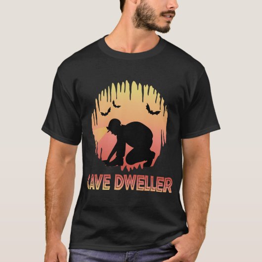 Cave Dweller - Caver Spelunking Speleology T-shirt (Voorkant)