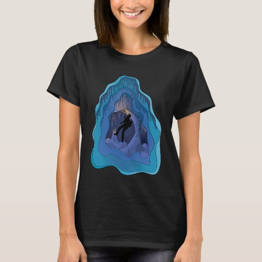 Cave Explorer Funny Caving Caver Speleology Spelu T-shirt (Voorkant)