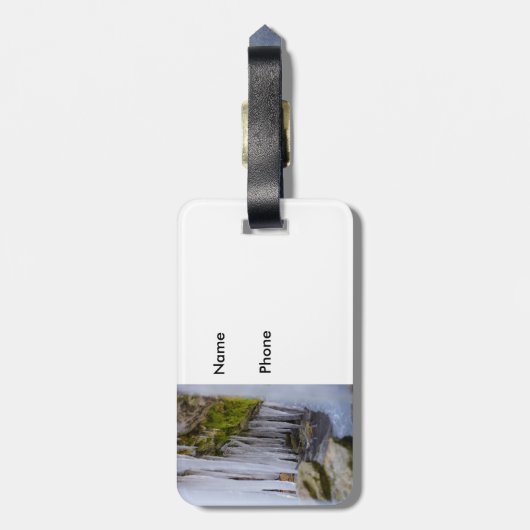 Cave Icicles Bagagelabel (Achterkant verticaal)