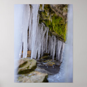 Cave Icicles Poster