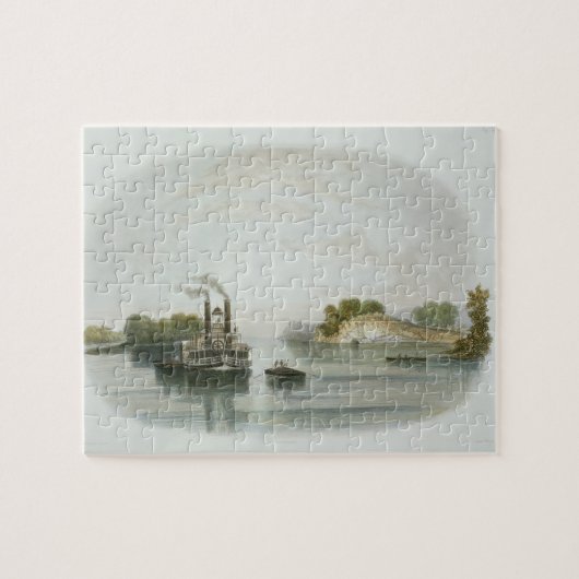 Cave-in-Rock, uitzicht op de Ohio, bord 7 van Volu Legpuzzel (Horizontaal)