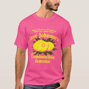 Cave Johnsons Brandbare Citroenen familie T-shirt