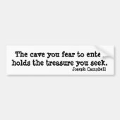 Cave Joseph Campbell Inspirerend Quote Bumpersticker (Voorkant)