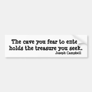 Cave Joseph Campbell Inspirerend Quote Bumpersticker